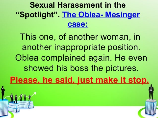 louis oblea sexual harassment Louis oblea sexual harassment